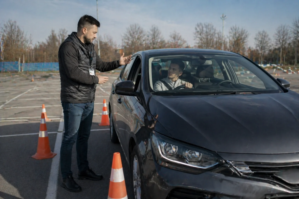 обучение вождению автомобиля с инструктором в городе